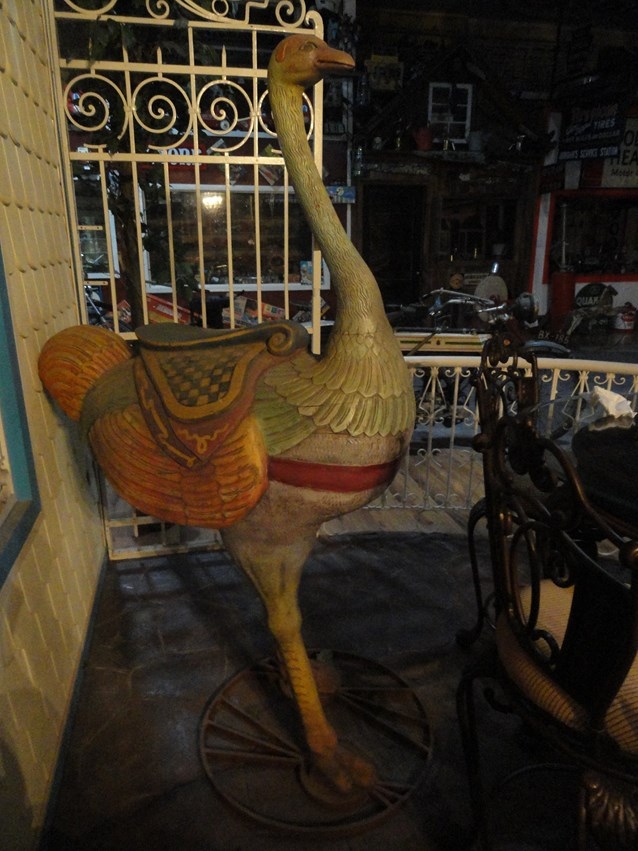 VINTAGE EUROPEAN OSTRICH CAROUSEL RIDE