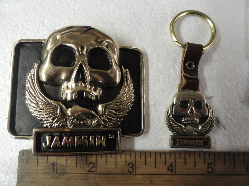 BELT BUCKLE AND KEY CHAIN