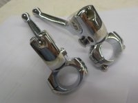BRAKE AND CLUTCH LEVERS, BRAKE LEVER HAS A SMALL CABLE HOLE AND CLUTCH LEVER HAS A MEDIUM HOLE FOR 68-UP CLUTCH CABLE