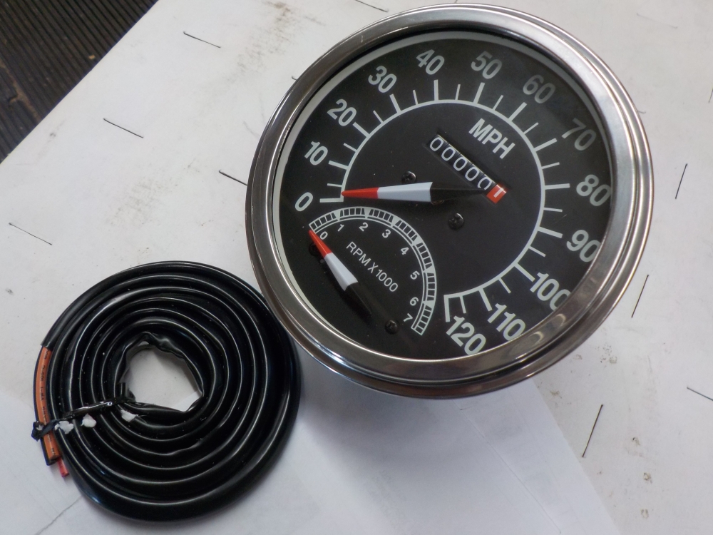 Shovel Head Panhead FX, 2 to 1 Speedometer with Tac, 243870