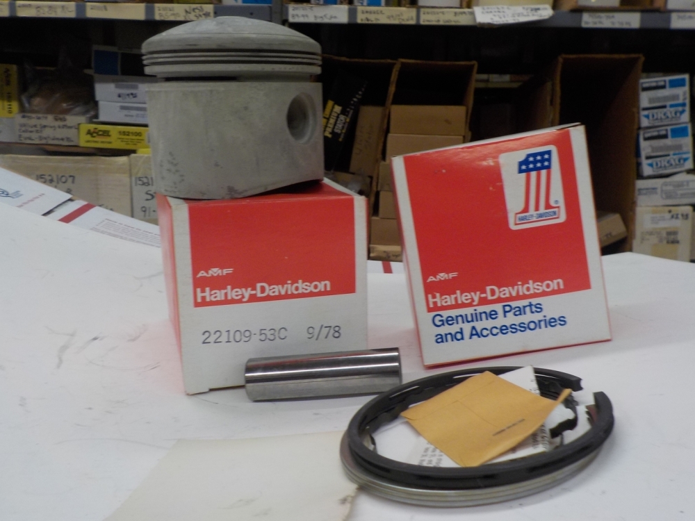 PANHEAD-SHOVELHEAD "NEW OLD STOCK" OVERSIZED FL PISTONS - Image 2