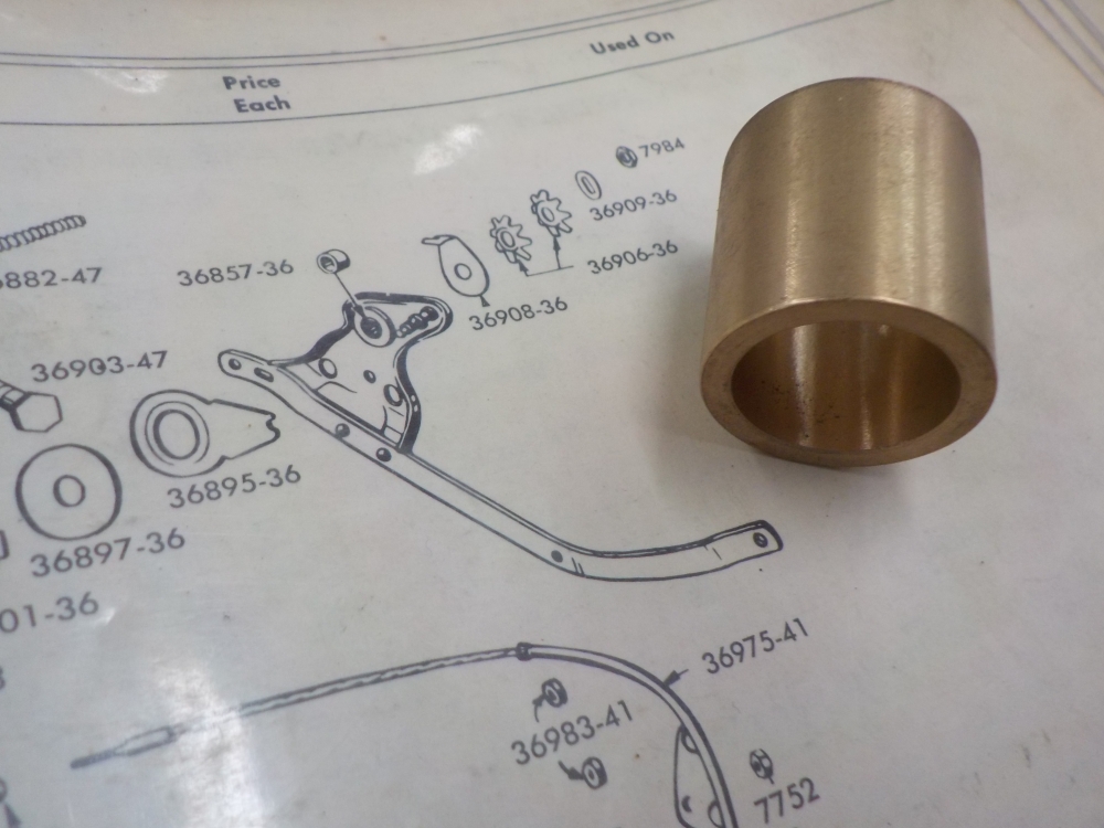 Knuckle Head, UL, Pan Head, Servi-car, Foot Clutch Bushing, 36857-36