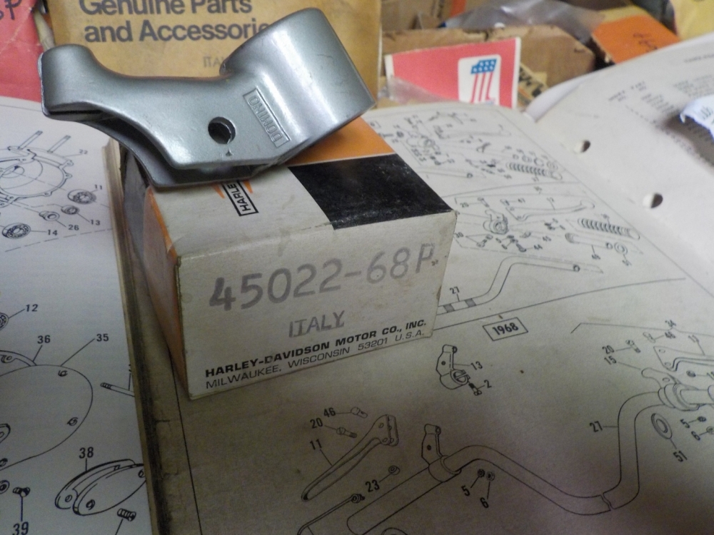AERMACCHI RAPIDO ML MLS "NEW OLD STOCK" CLUTCH LEVER SUPPORT #45022-68P