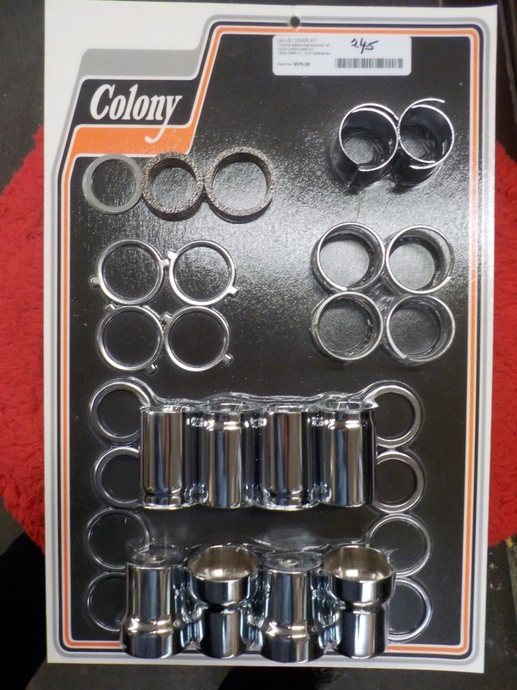 UL "REMAKE" CHROME VALVE SPRING COVERS #18256-39