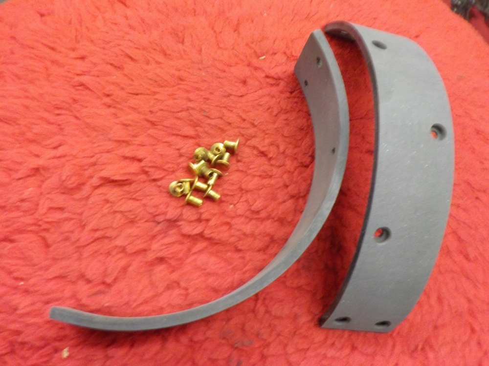45 "NEW" SOLO BRAKE LINING & RIVETS #44849-41