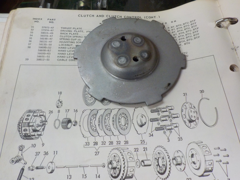 Hummer, 165-175, Clutch Release Disk Outer, Nos, 37888-47