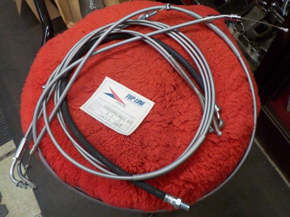YAMAHA 650 XS "NEW" HIGH BAR CABLE KIT #16772