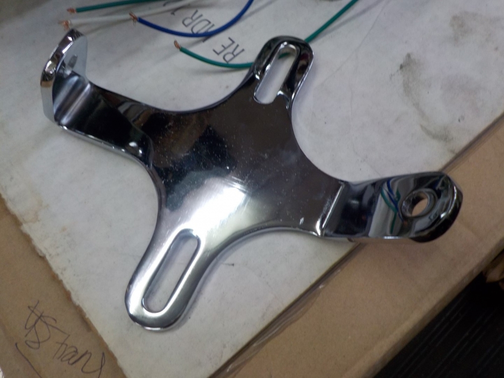 CHOPPER PANHEAD KNUCKLEHEAD "NEW" HEADLIGHT BRACKET DUAL LIGHTS #56492-1