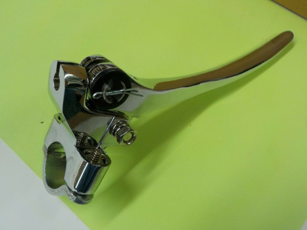 KNUCKLEHEAD UL 45 PANHEAD "NEW" ONE SINGLE CHROME/BRAKE CLUTCH LEVER ASSEMBLY #45002-41C